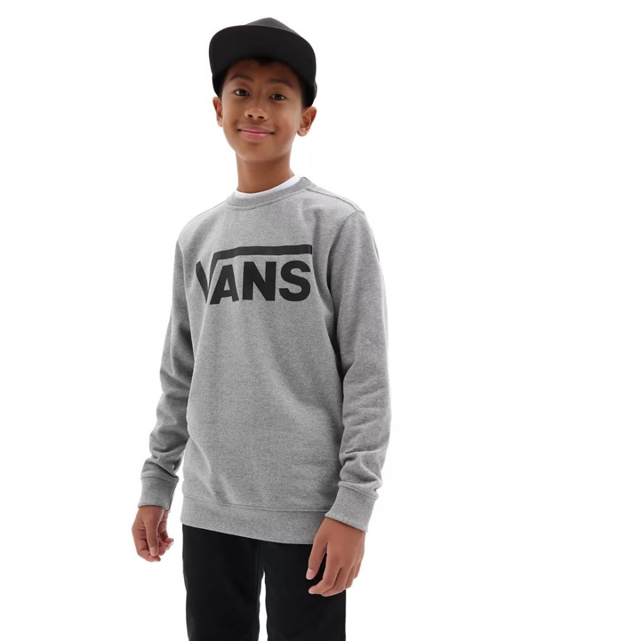 Meninos Vans Classic Crew (8-14 Anos) Cinza