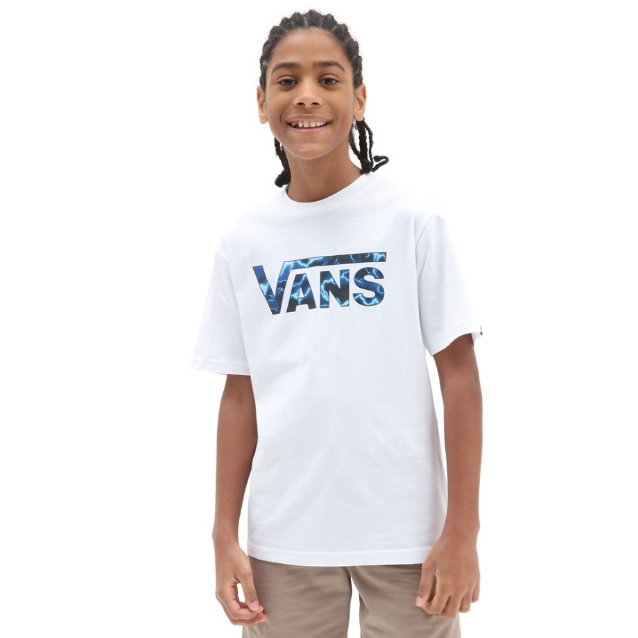 T-shirt Vans Classic Com Logótipo Para Menino (8-14 Anos) Branca