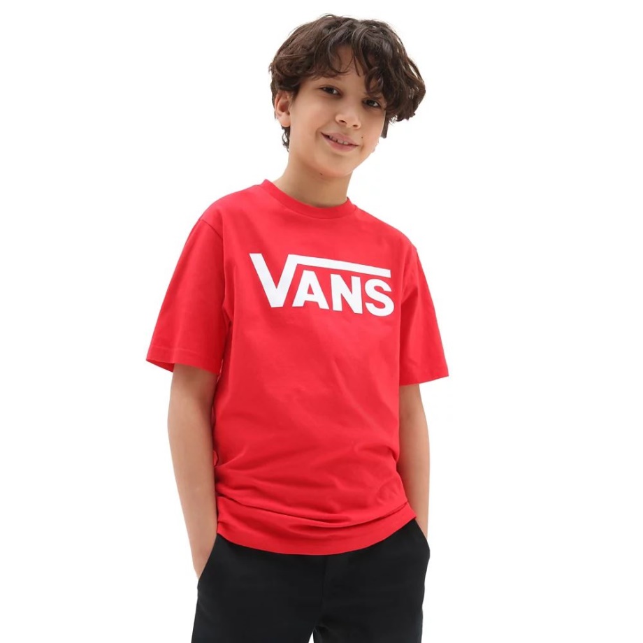 T-shirt Vans Classic Para Menino (8-14 Anos) Vermelha