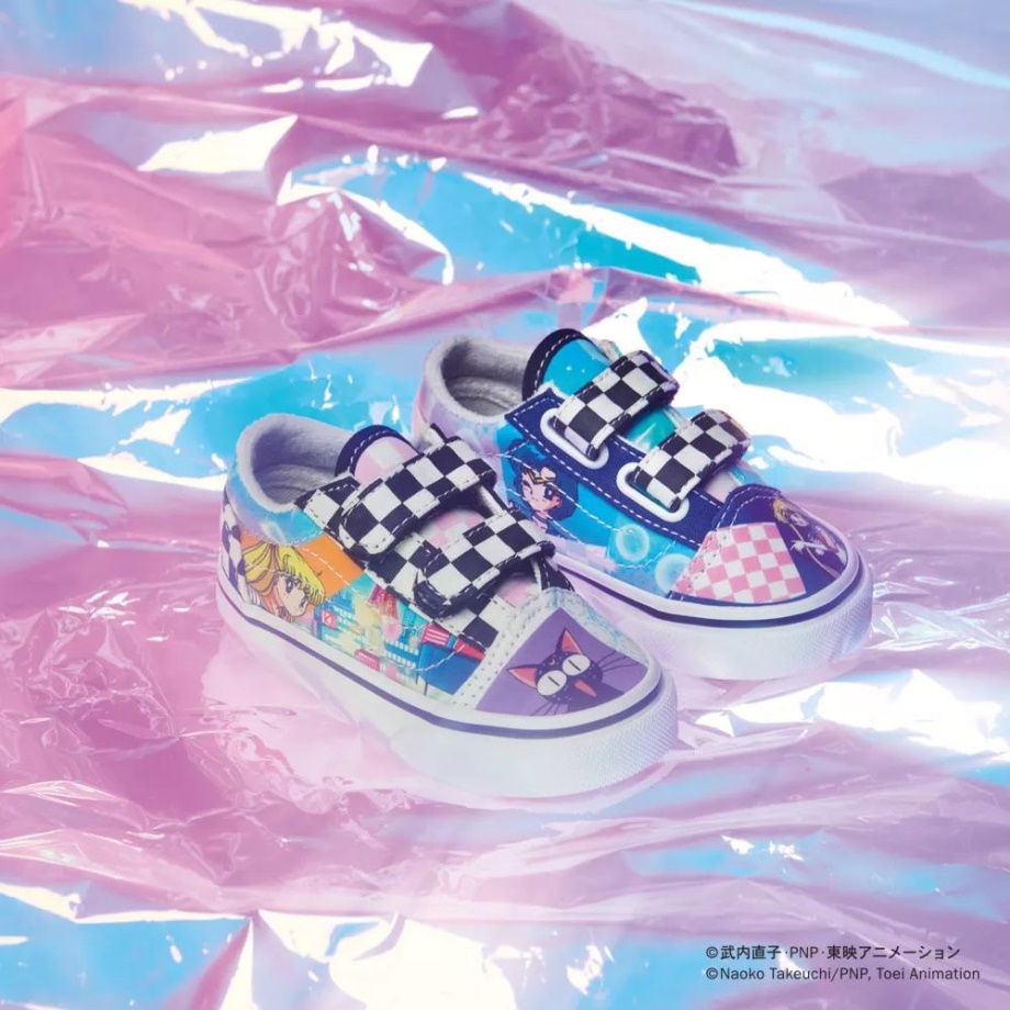 Vans Infantis X Lindos Sapatos Sailor Moon Old Skool V (1-4 Anos) Multi