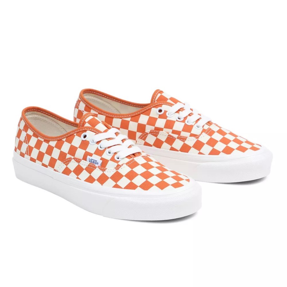 Vans Anaheim Fábrica Autêntica 44 Dx Sapatos Branco-laranja