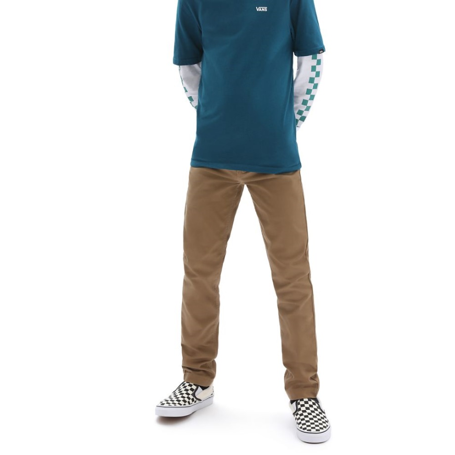 Calça Chino Autêntica Vans Meninos (8-14 Anos) Marrom