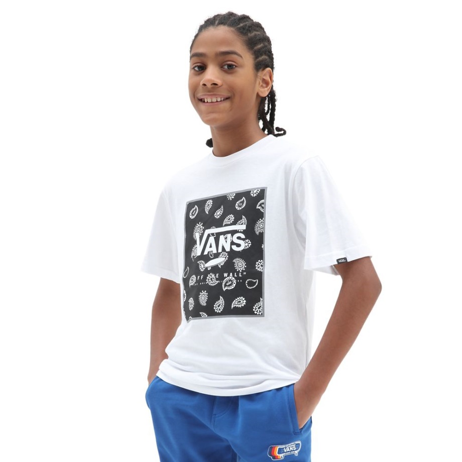 T-shirt Vans Boys Print Box (8-14 Anos) Branca