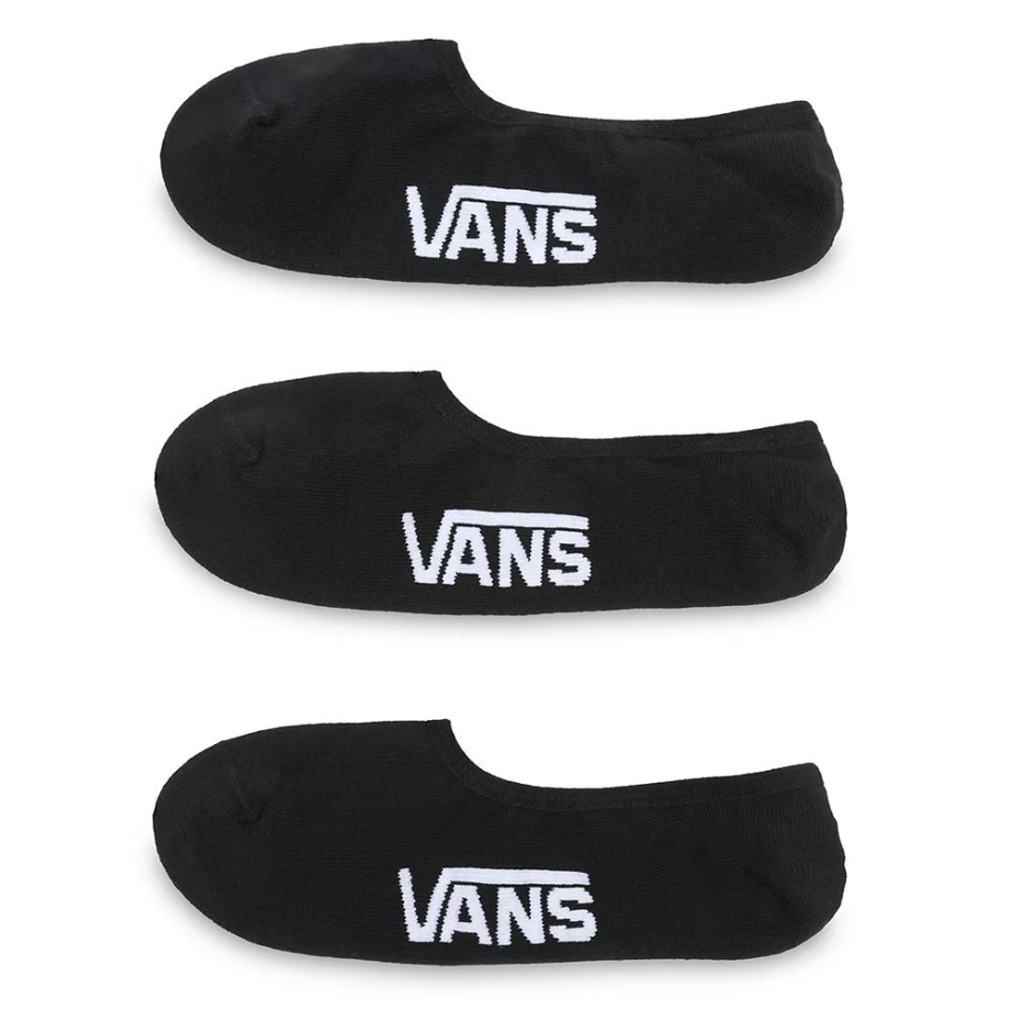 Meias Vans Classic Super No Show (3 Pares) Pretas