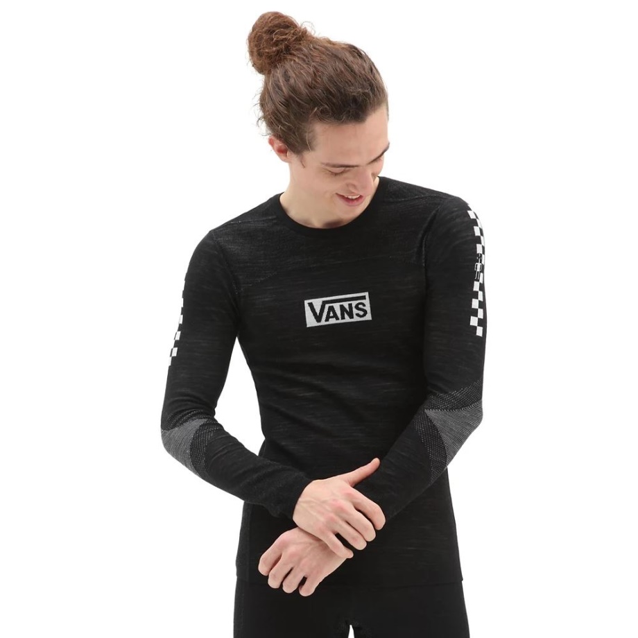 Vans Intraknit Merino Base Layer Crew T-shirt Preta