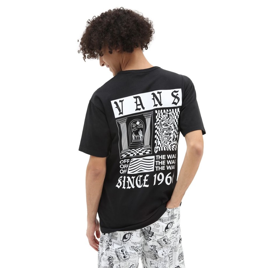 Camiseta Preta Vans Kevin Peraza Fora Da Parede