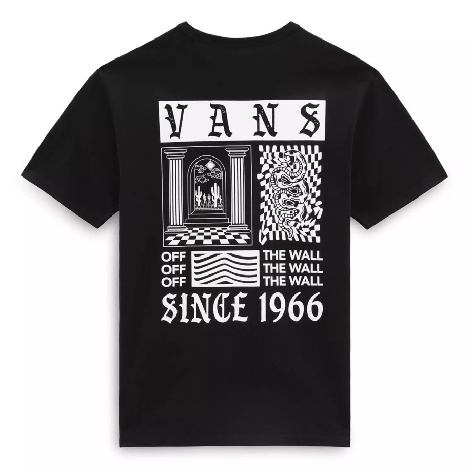 Camiseta Preta Vans Kevin Peraza Fora Da Parede