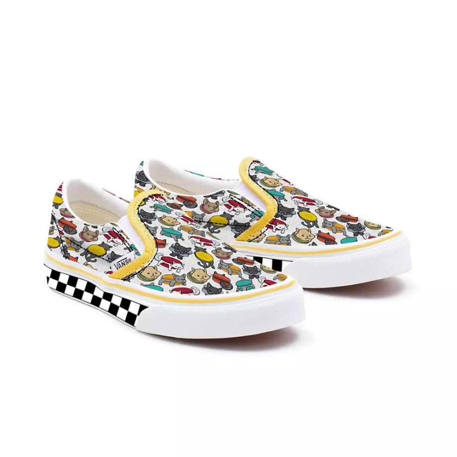 Macaron Slip-on Vans Kids Customs (4-8 Anos)