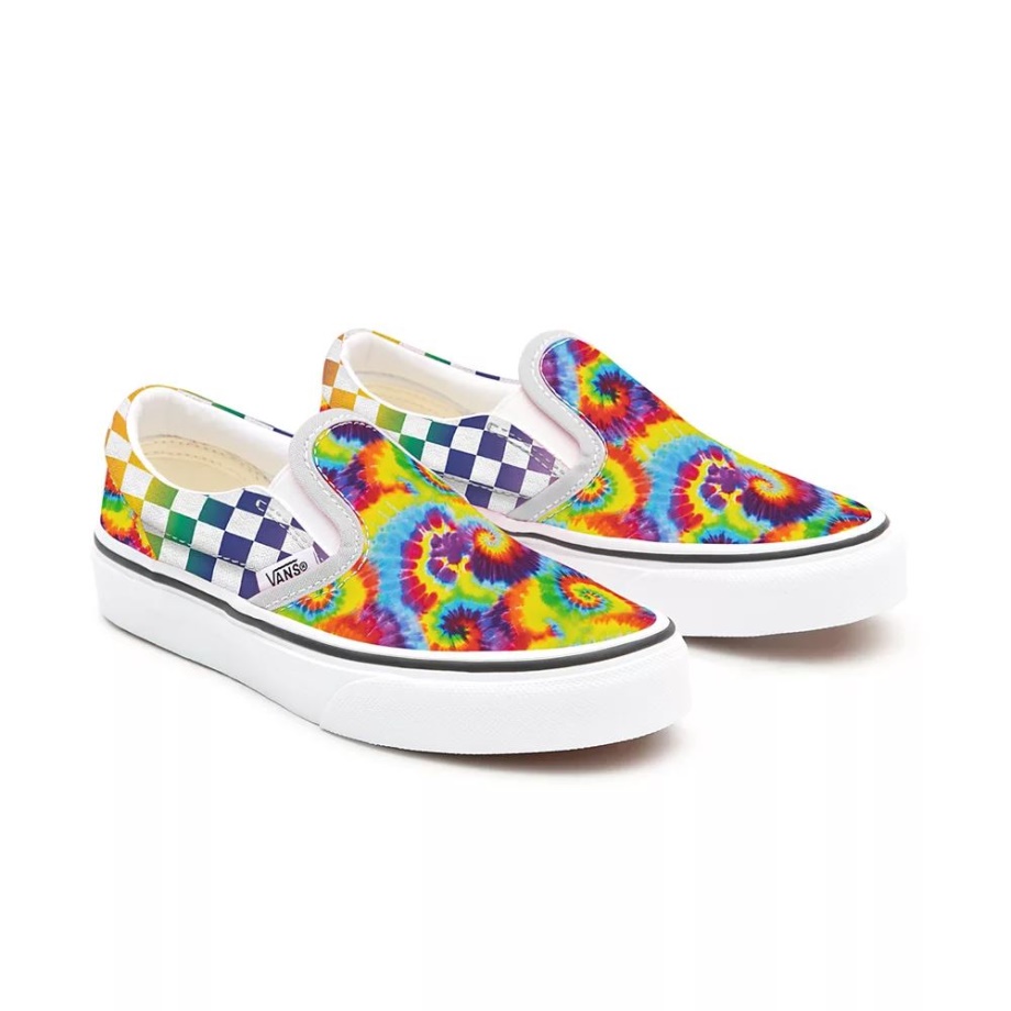 Tênis Vans Kids Customs Rainbow Mix (4-8 Anos)