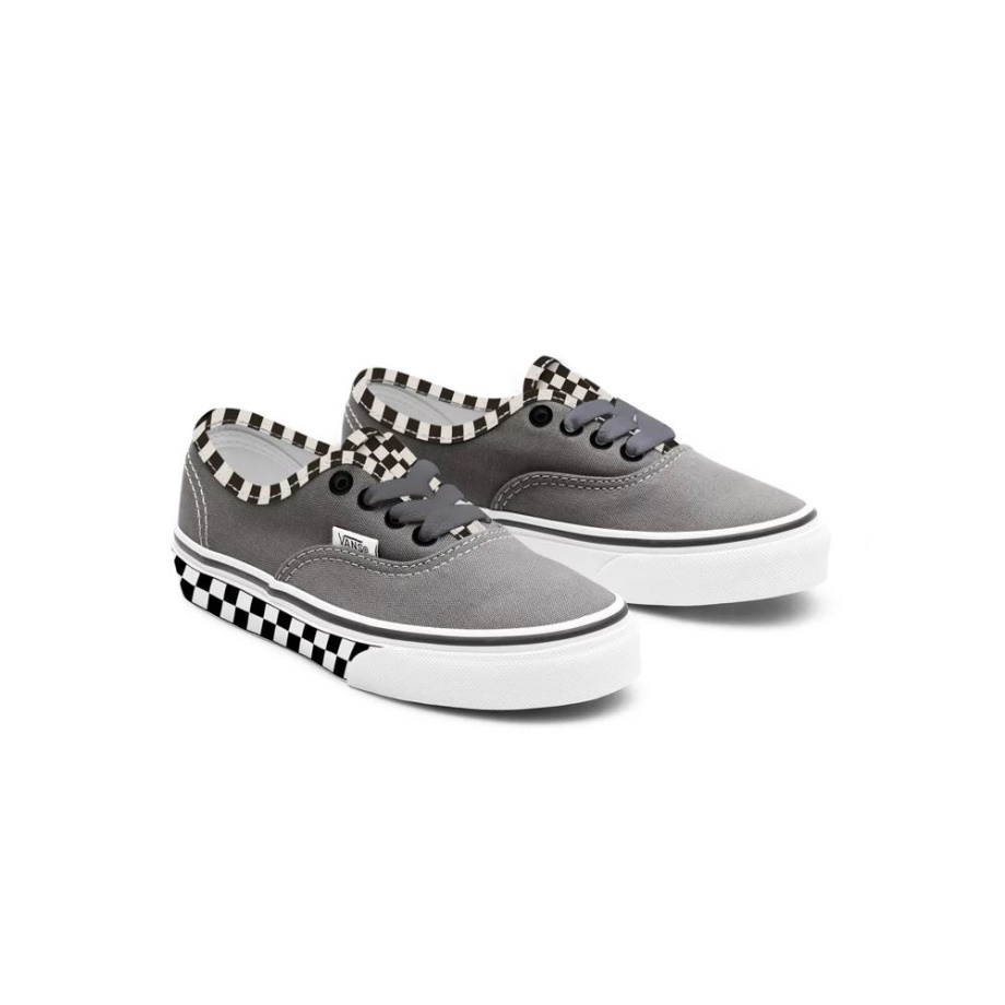 Vans Kids Custom Camurça Checkerboard Autêntico (4-8 Anos)