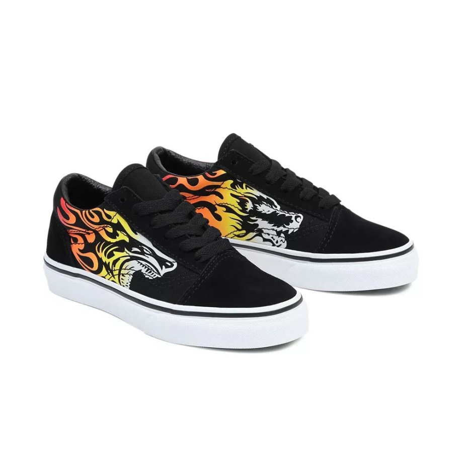 Tênis Vans Kids Old Skool (4-8 Anos) Preto