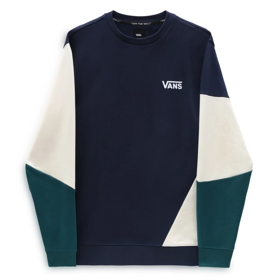 Suéter Vans Offset Crew Azul E Branco