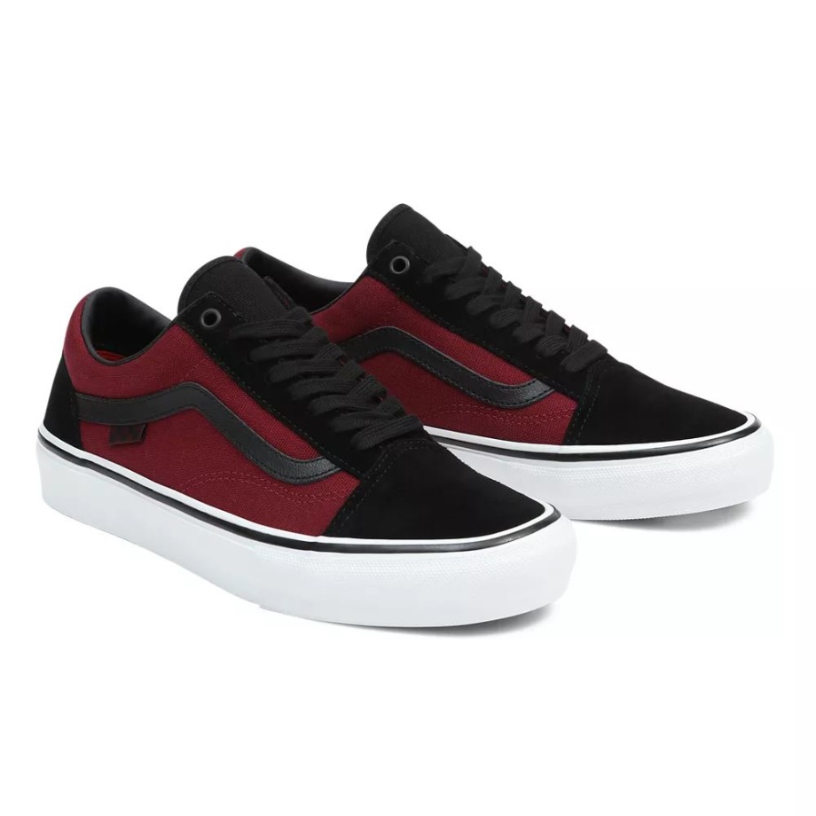 Tênis Vans Skate Old Skool Preto-vermelho