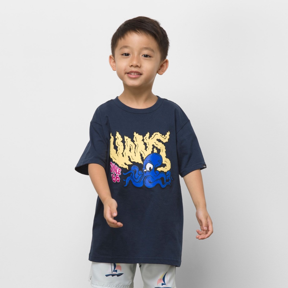 Camiseta Infantil Octovans Vestido Blues