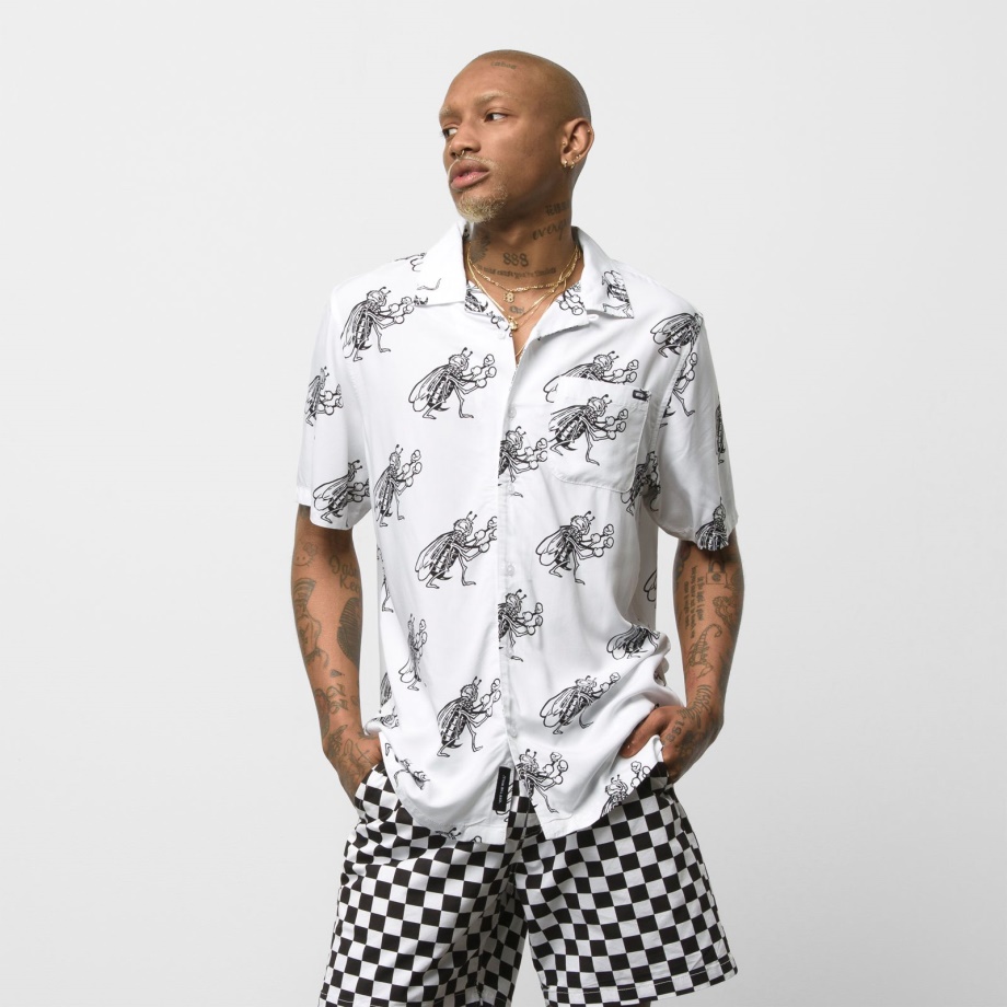 Vans Checkerboard Research Buttondown Branco