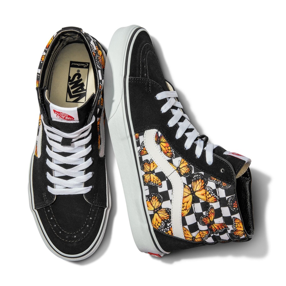 Vans Customs Borboleta Xadrez Sk8-hi