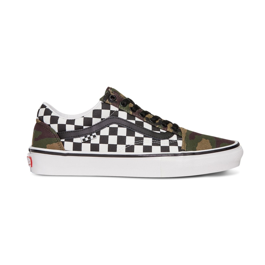 Vans Custom Checkerboard Camo Skate Old Skool