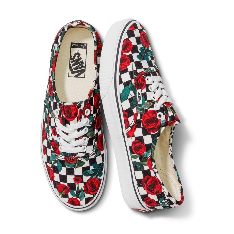 Vans Customs Rosas Quadriculadas Autênticas