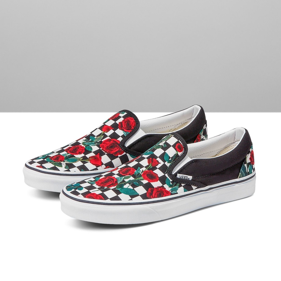 Vans Custom Checkerboard Rosas Sem Cadarço