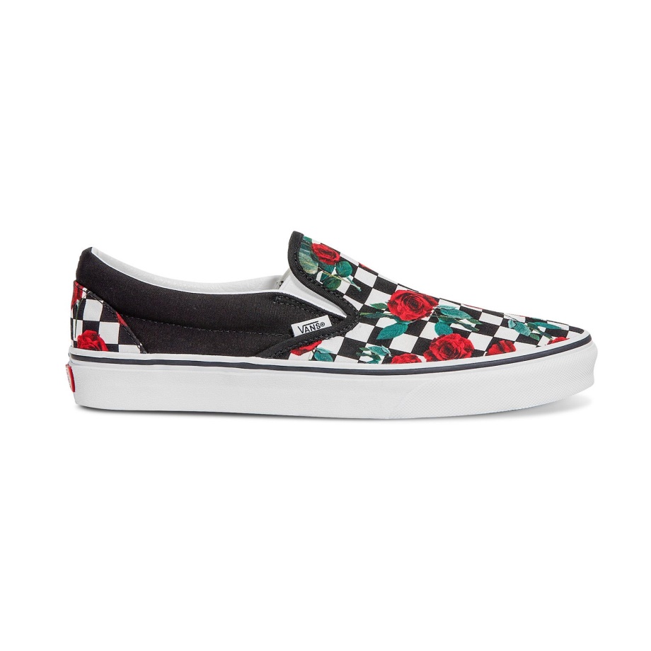 Vans Custom Checkerboard Rosas Sem Cadarço