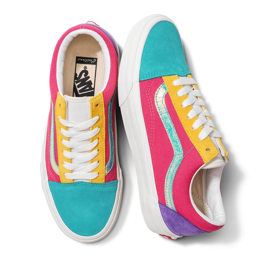 Vans Customs Color Block Camurça Old Skool