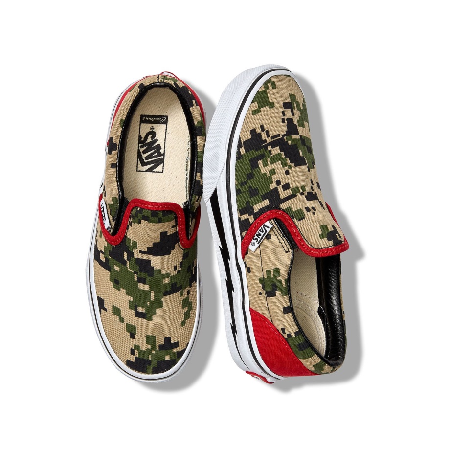 Vans Customs Kids Digi Camo Slip-on