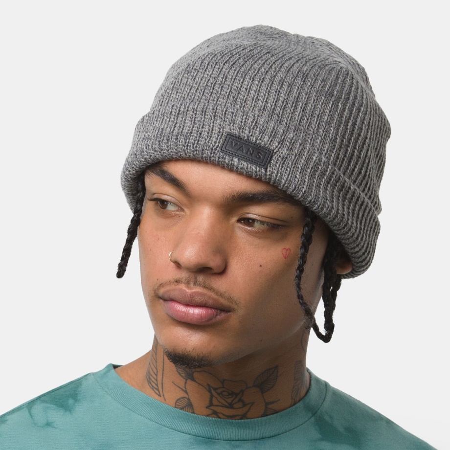 Gorro Vans Easy Box Punho Frost Cinza Asfalto