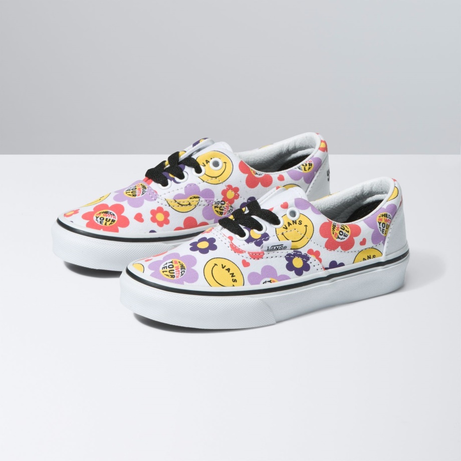 Vans Kids Era Radicalmente Feliz Branco Verdadeiro