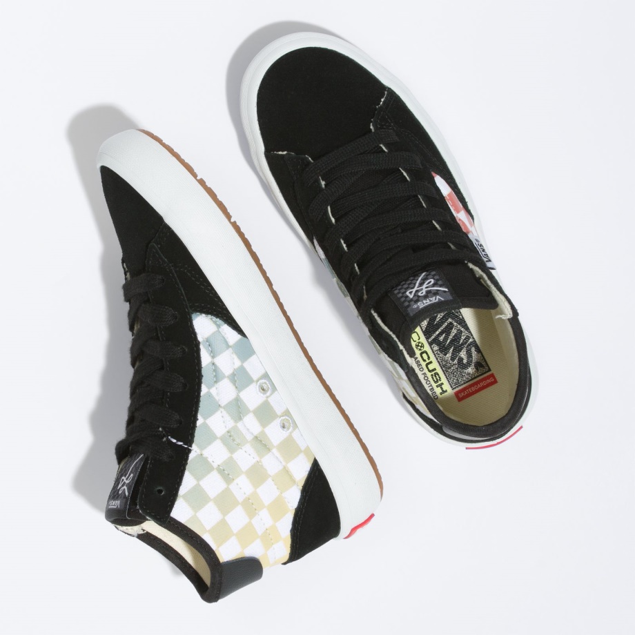 Vans Kids Little Lizzie Checkerboard Black Multi