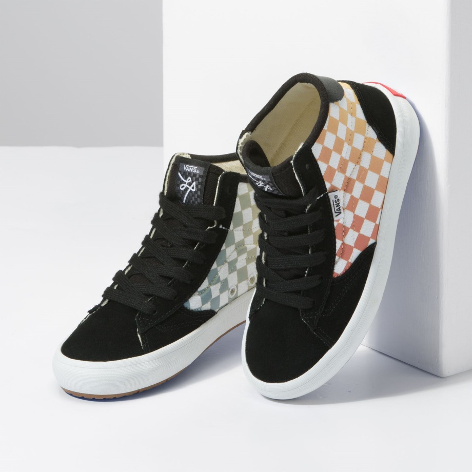 Vans Kids Little Lizzie Checkerboard Black Multi