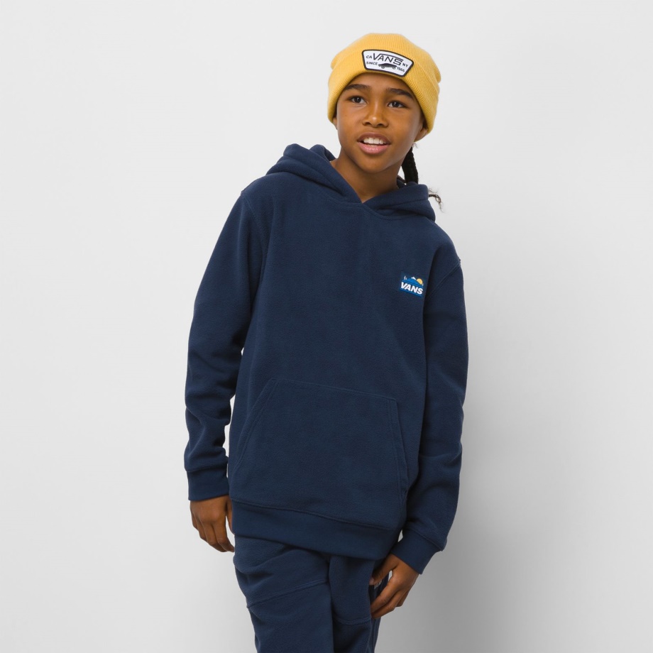 Vans Kids Moletom Polar Com Capuz Vestido Blues