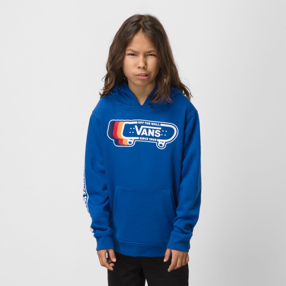 Vans Kids Sk8 Since 1966 Moletom Com Capuz Azul Verdadeiro