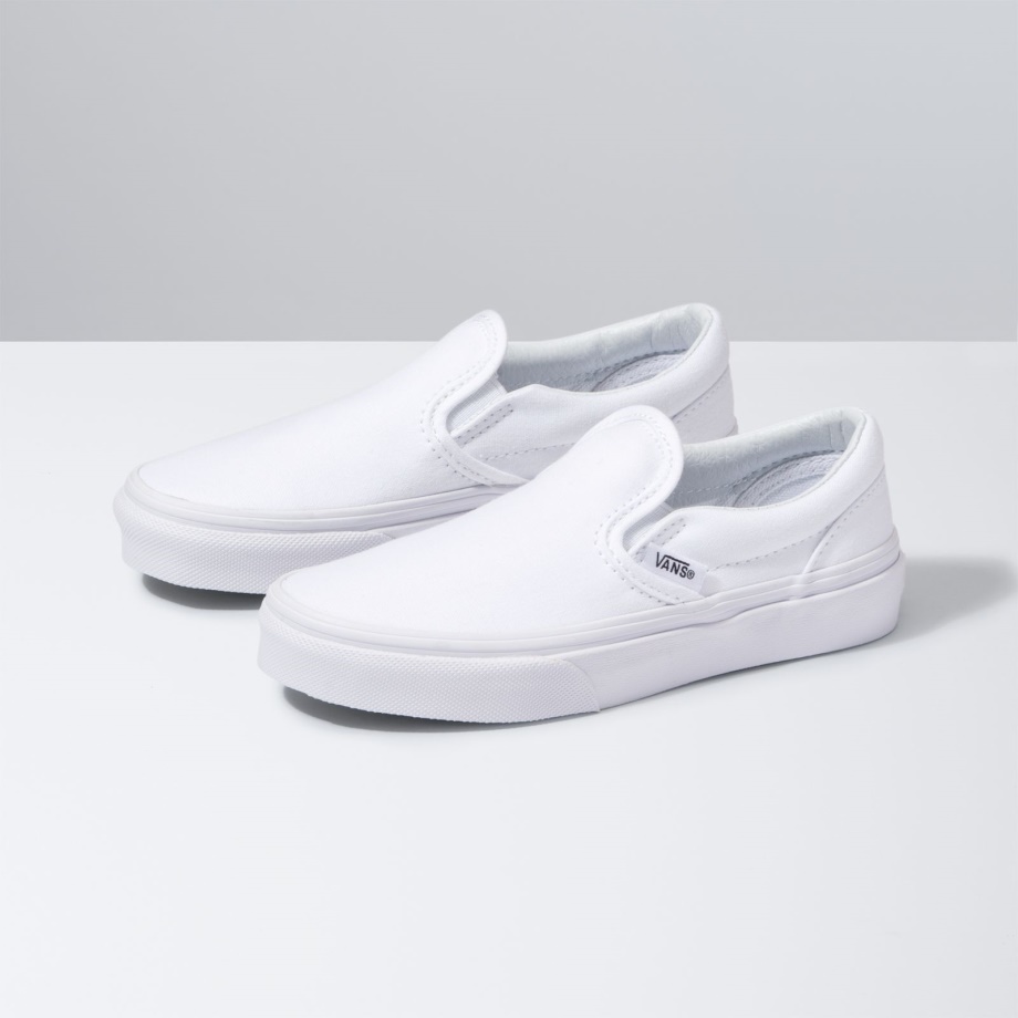 Vans Kids Slip-on Branco Verdadeiro