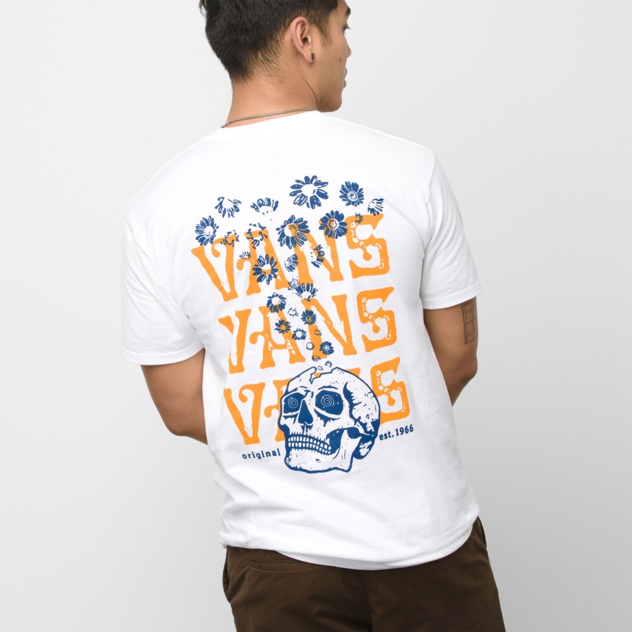 Vans And Skull Trip T-shirt Branca