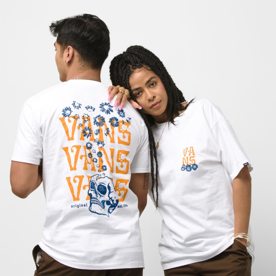 Vans And Skull Trip T-shirt Branca