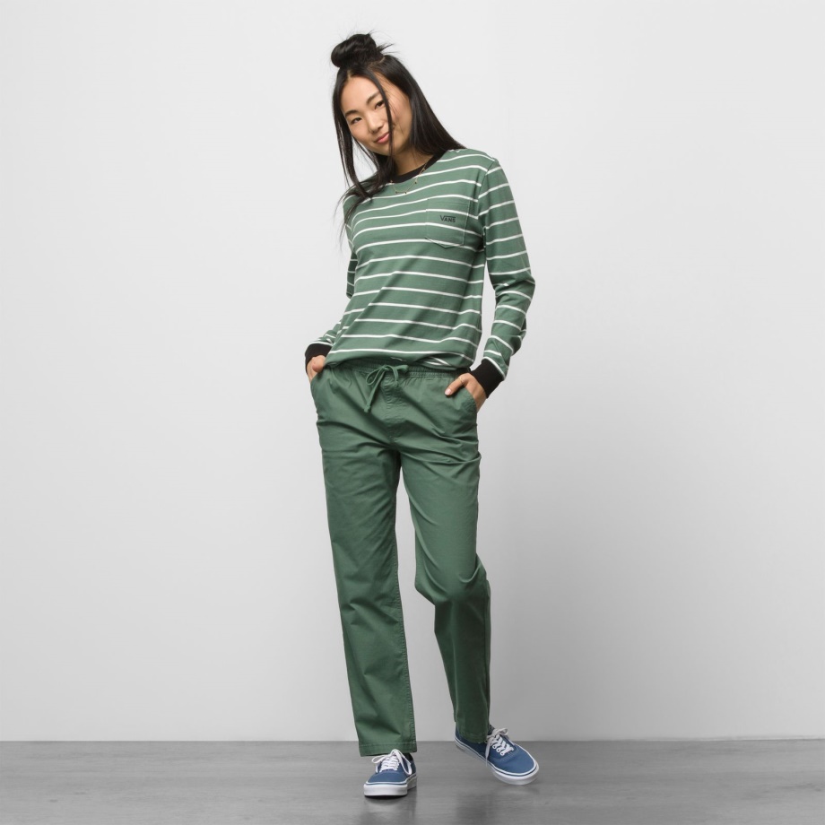 Vans Gama Descontraída Calça Verde Pato