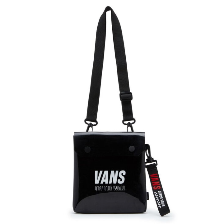 Bolsa Crossbody Anel Xadrez Vans Preta