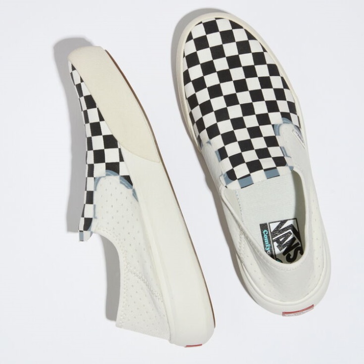 Vans Xadrez Comfycush Um Marshmallow-preto