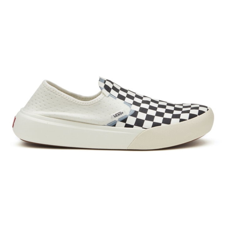 Vans Xadrez Comfycush Um Marshmallow-preto