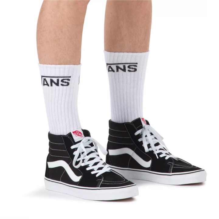 Vans Classic Crew Meias (tamanho 6,5-9 3 Pack) Branco