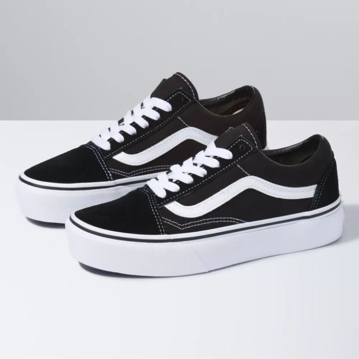 Vans Old Skool Plataforma Preto E Branco