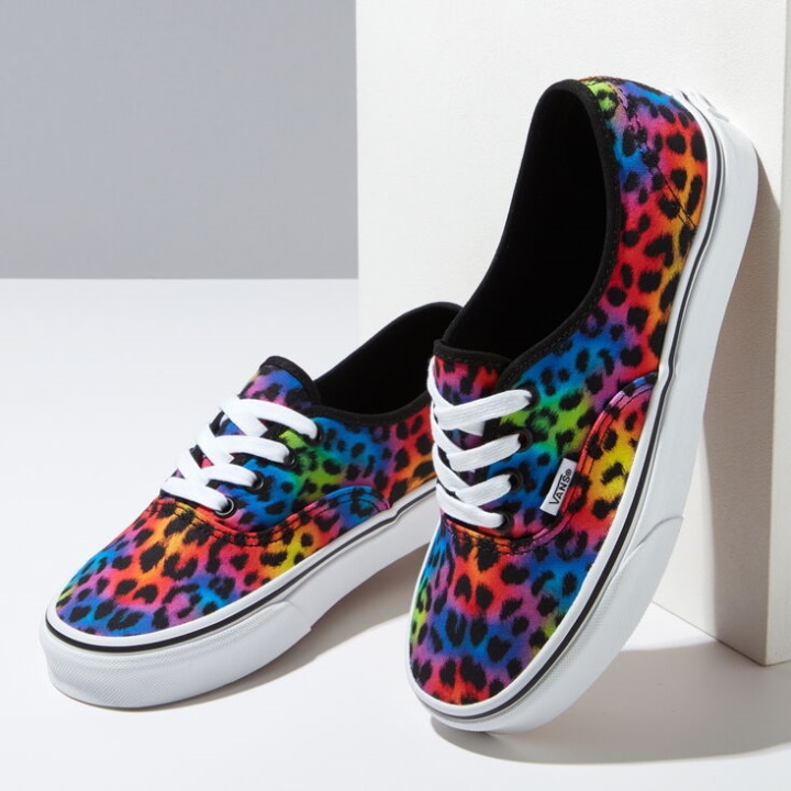 Vans Rainbow Spot Leopardo Autêntico Preto-verdadeiro Branco