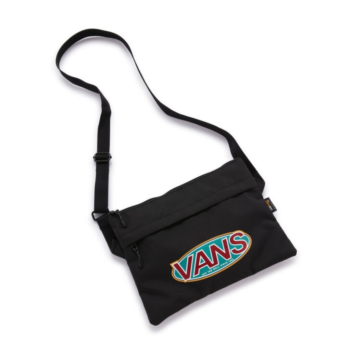 Bolsa Transversal Vans Spin Logo Preta