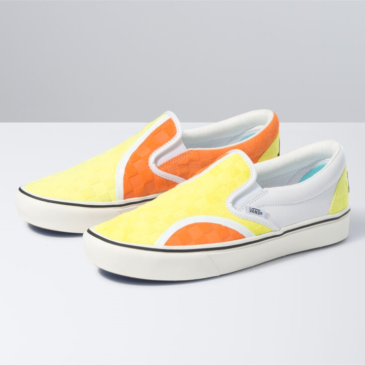 Vans X Penn Comfycush Slip-on Sm Amarelo-laranja