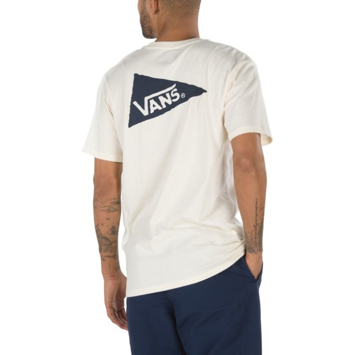 Vans X Peregrino Surf Supply Camiseta Manga Curta Branca Envelhecida