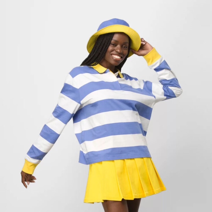 Vans X Tierra Whack Polo Manga Longa Marshmallow-baja Azul