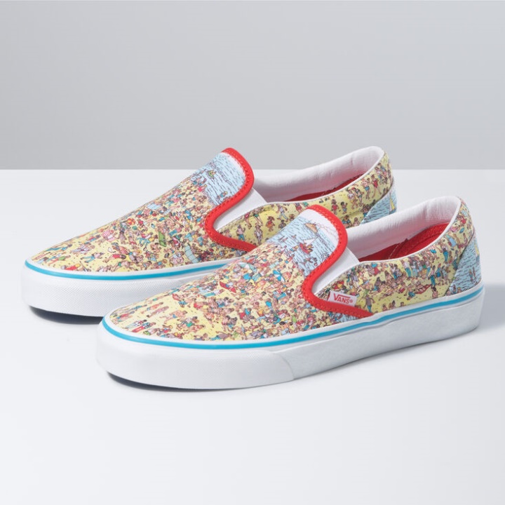 Vans X Wheres Waldo Classic Slip-on Find Steve-beach