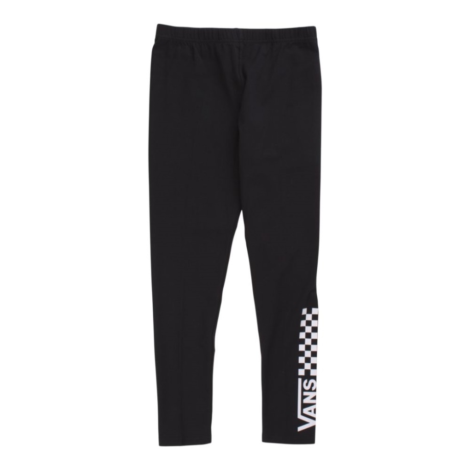 Leggings Femininas Vans Quadro-negro Ii Infantil Capri Treinamento Atlético Preto E Branco