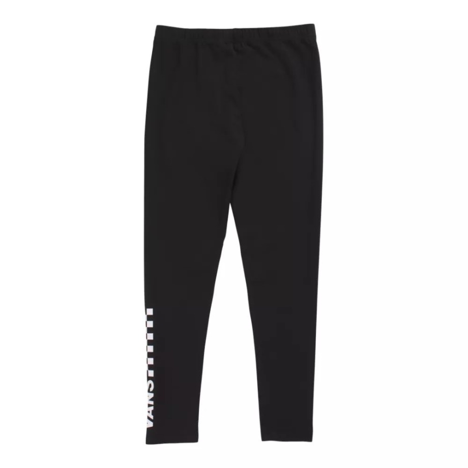 Leggings Femininas Vans Quadro-negro Ii Infantil Capri Treinamento Atlético Preto E Branco