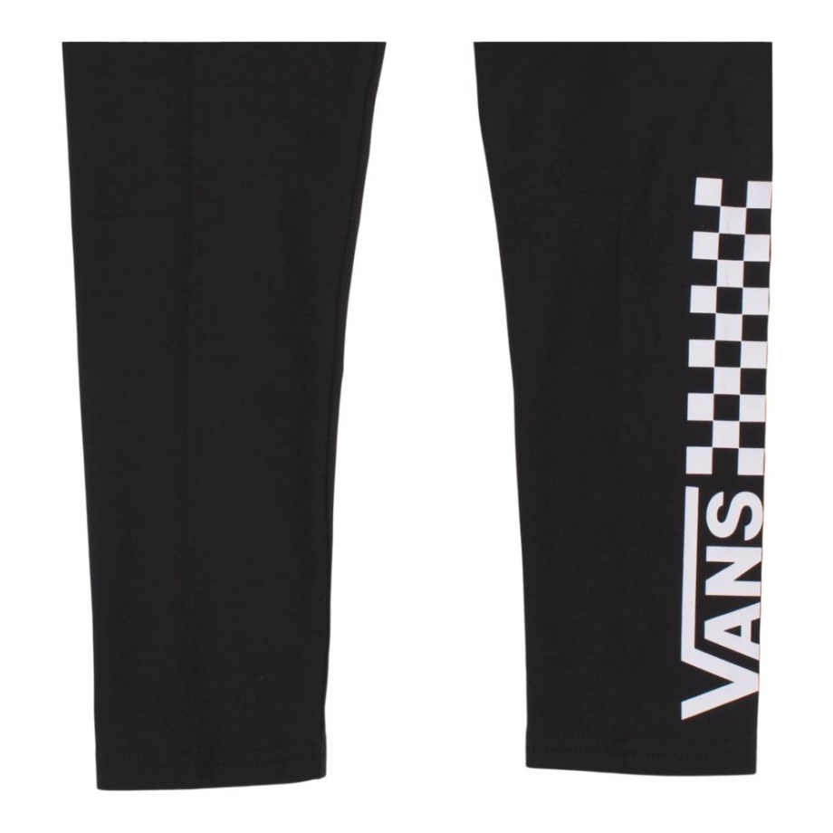 Leggings Femininas Vans Quadro-negro Ii Infantil Capri Treinamento Atlético Preto E Branco